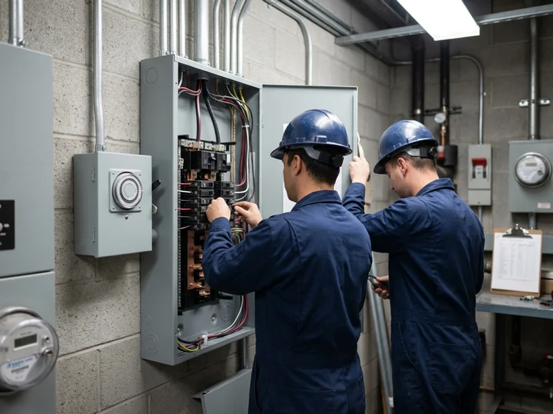 Dedicated signage circuit run to an exterior storefront position