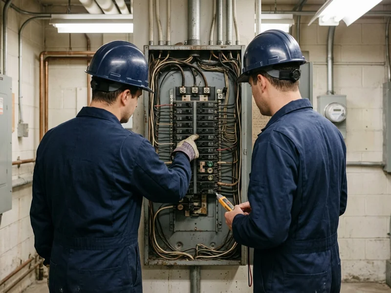 Industrial electrical room with aging distribution and no spare switchgear sections