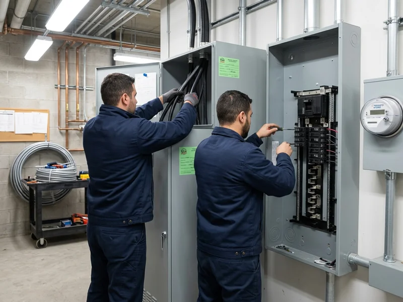 New 400A commercial service with CT cabinet and distribution