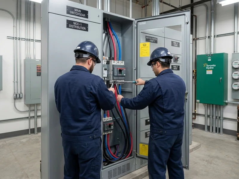 New switchgear and motor control centre with labelled sections