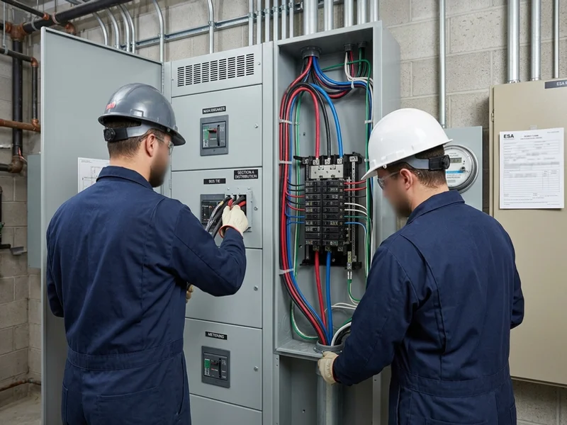 New three-phase switchgear with labelled sections