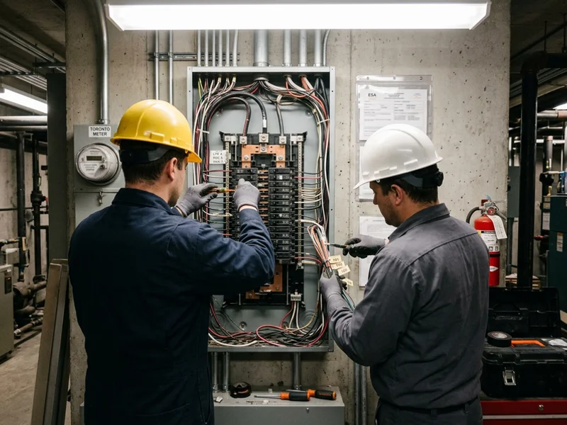 Crew completing an after-hours cutover in an occupied office building